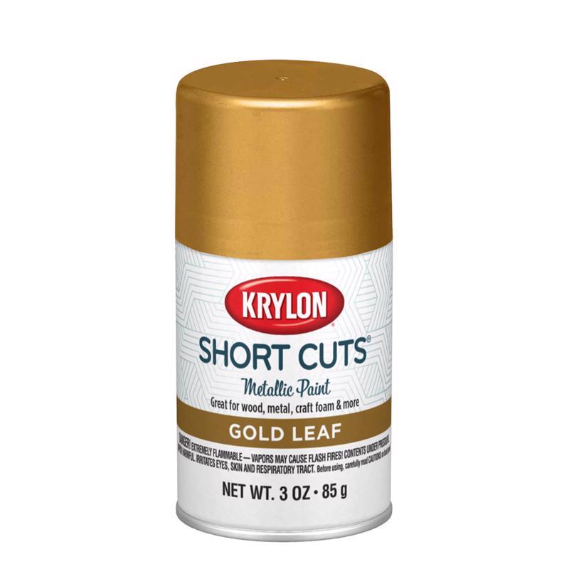 Krylon Short Cuts Metallic Gold Leaf Spray Paint 3 oz