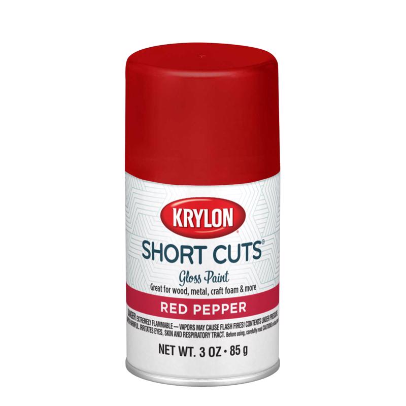 Krylon Short Cuts Gloss Red Pepper Spray Paint 3 oz