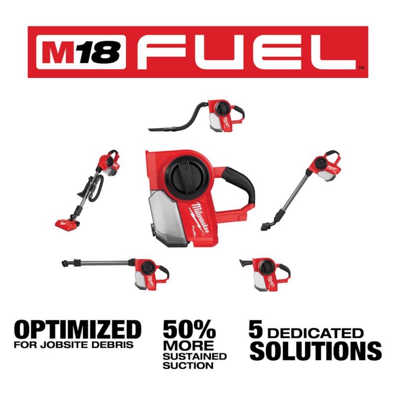 Milwaukee M18 FUEL 0940-20 0.25 gal Cordless Compact Hand Vacuum Tool Only 18 V