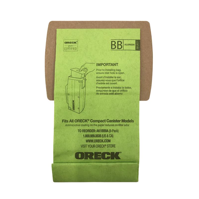 Oreck Canister Vacuum Bags For Bag 8 pk