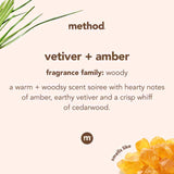 Method Vetiver & Amber Scent Gel Hand Wash 12 oz