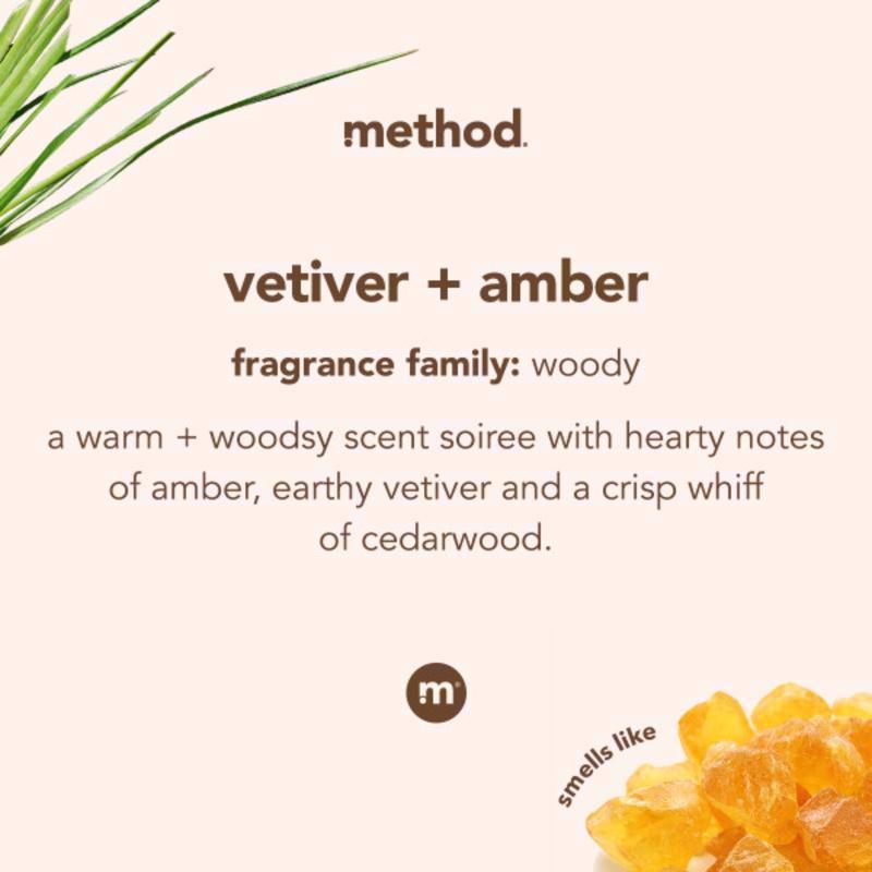 Method Vetiver & Amber Scent Gel Hand Wash 12 oz
