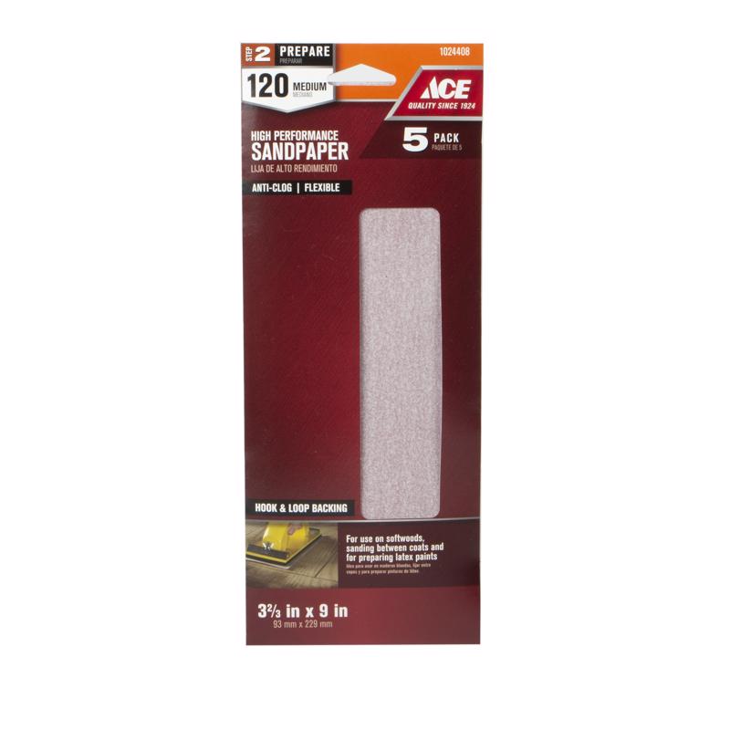 SANDING SHEET 120G 5PK