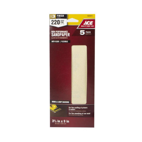SANDING SHEET 220G 5PK
