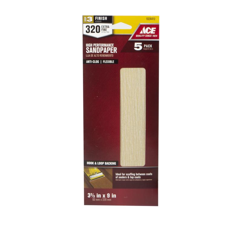 SANDING SHEET 320G 5PK