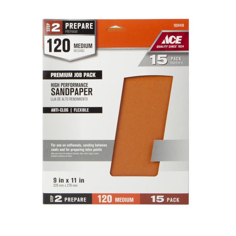 SANDPAPER 9X11" 120G 15P