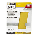 SANDPAPER 9X11" 220G 15P
