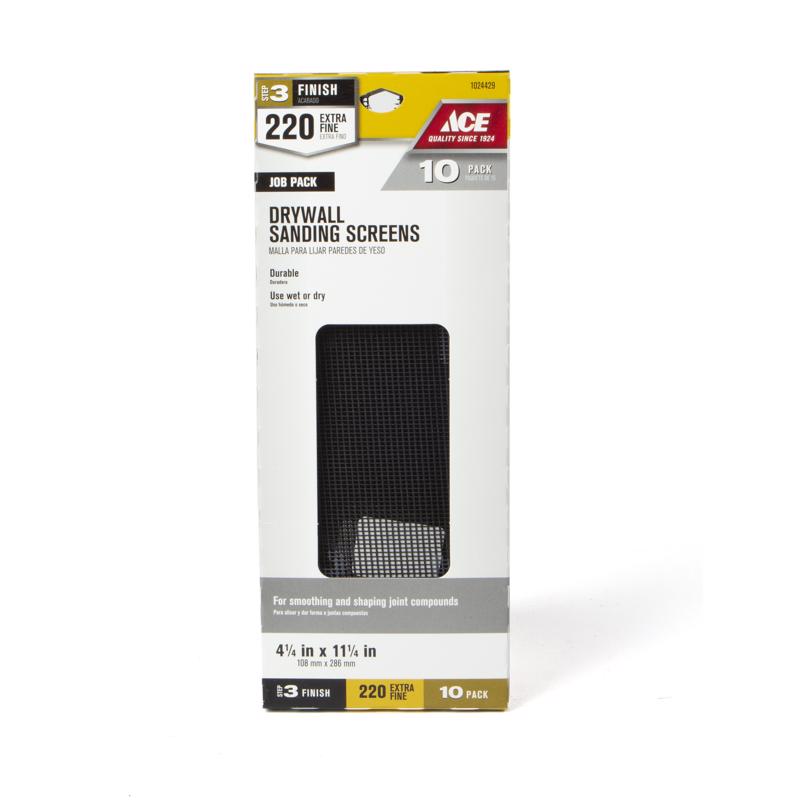 SANDING SCREEN 220G 10PK