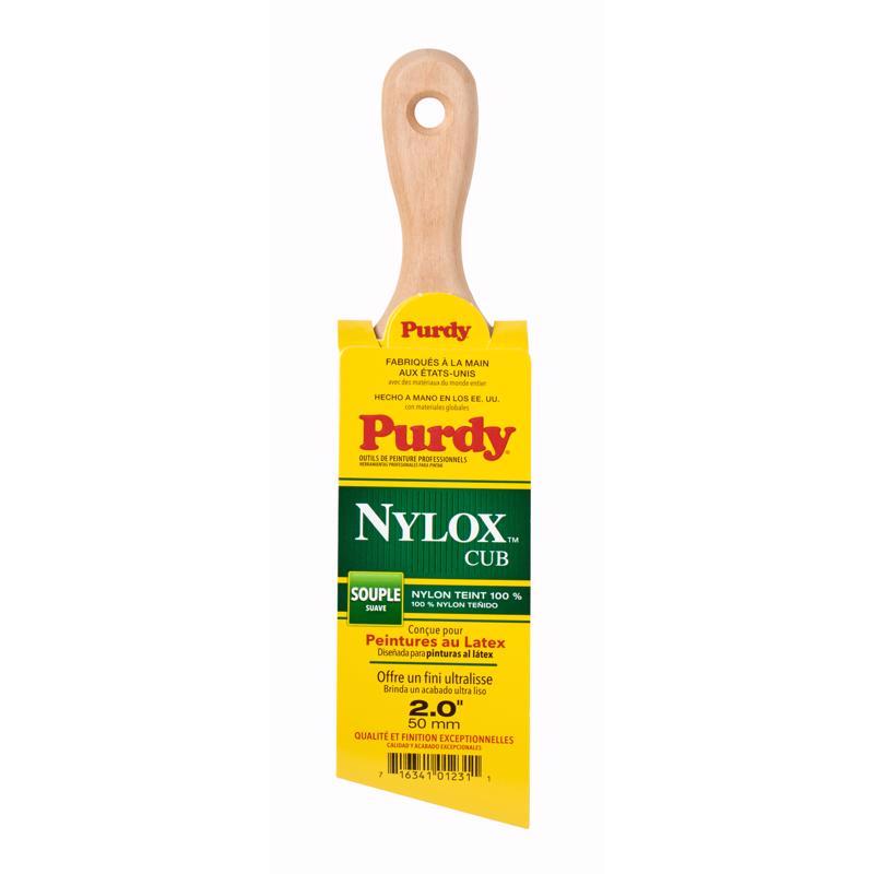Purdy Nylox Cub 2 in. Soft Angle Trim Paint Brush
