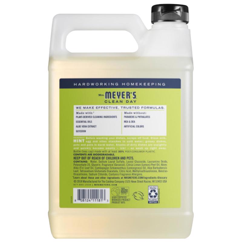 Mrs. Meyer's Clean Day Lemon Verbena Scent Liquid Dish Soap Refill 48 oz 1 pk