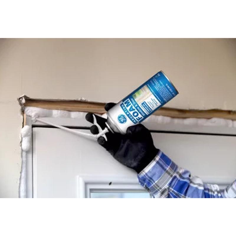 GE White Foam Window and Door Insulating Sealant 12 oz