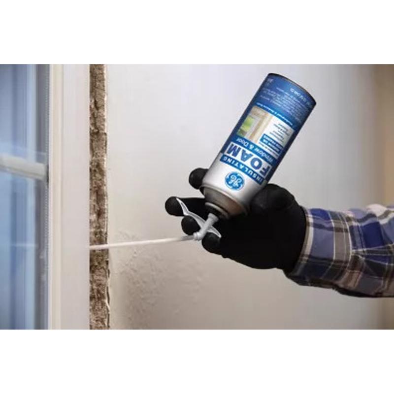 GE White Foam Window and Door Insulating Sealant 12 oz
