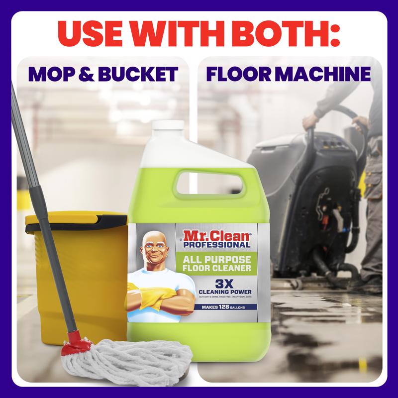 Mr. Clean PRO Lemon Scent Floor Cleaner Liquid 1 gal