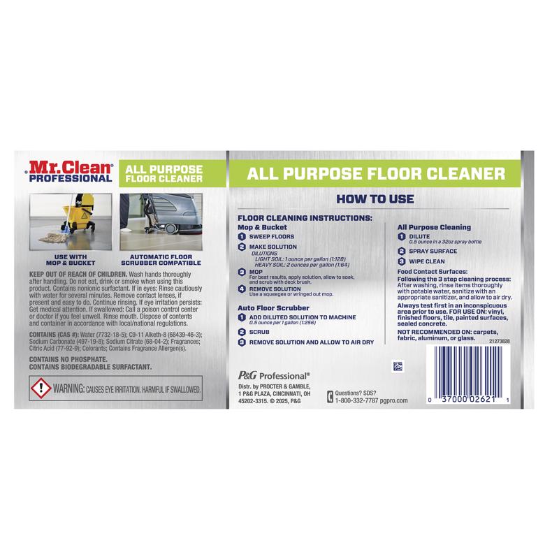 Mr. Clean PRO Lemon Scent Floor Cleaner Liquid 1 gal