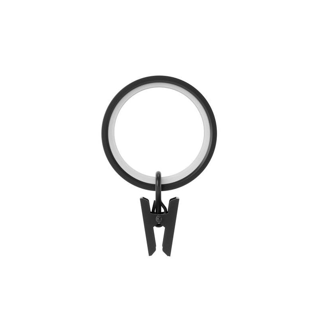 CLIP RING MATTE BLK 7PK