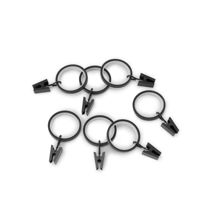 Umbra Cappa Matte Black Clip Ring 3.25 in. L