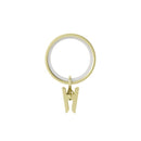 CLIP RING BRASS/GOLD 7PK