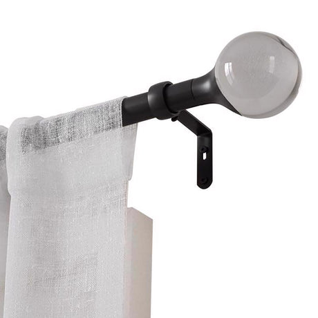 Umbra Orba Matte Black Curtain Rod 36 in. L X 72 in. L