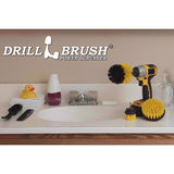 Drillbrush 4 in. W Medium Bristle Metal Handle Drill Brush Set