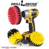 Drillbrush 5 in. W Soft/Medium Bristle Metal Handle Drill Brush Set