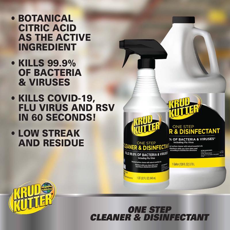 Krud Kutter Pro Citrus Scent Cleaner and Disinfectant 1 gal 1 pk