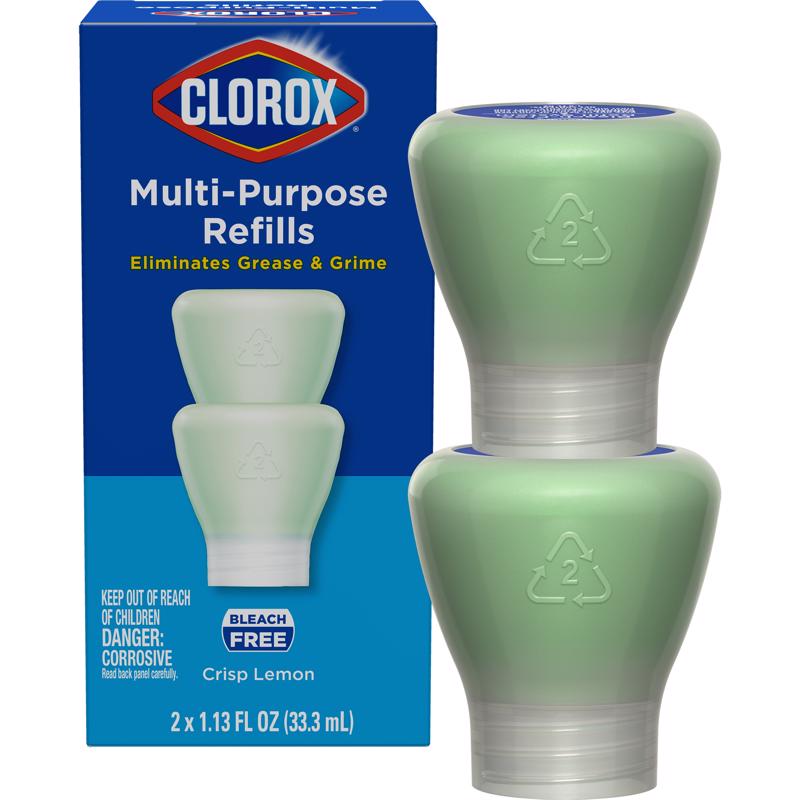 Clorox Crisp Lemon Scent Concentrated All Purpose Cleaner Refill Liquid 1.13 oz