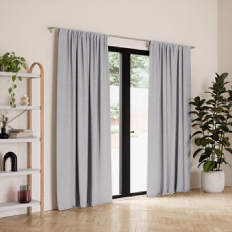 Umbra Twilight Gray Blackout Curtains 52 in. W X 63 in. L