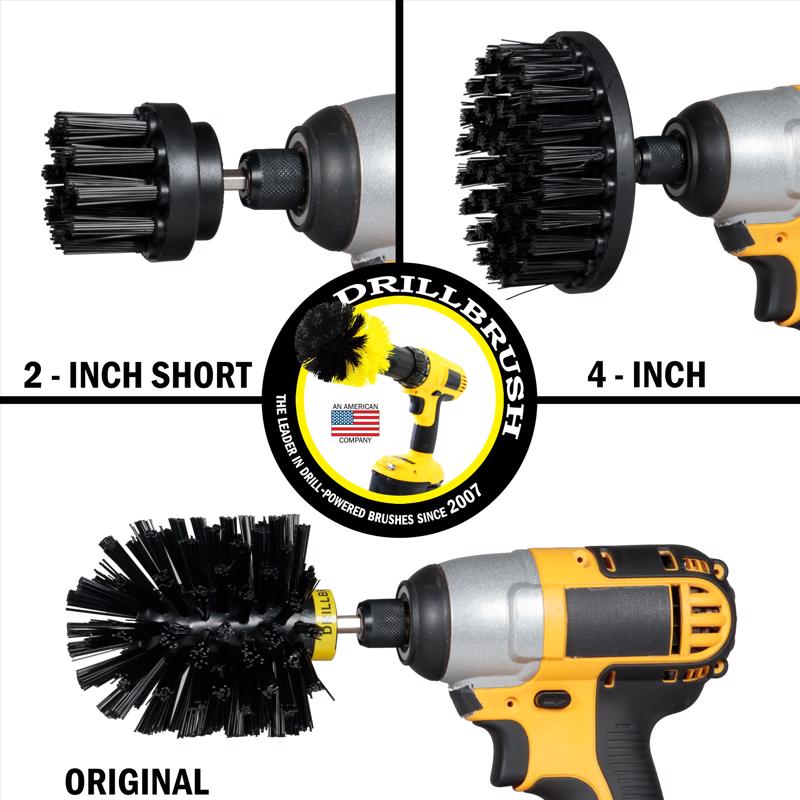 Drillbrush 4 in. W Ultra Bristle Metal Handle Drill Brush Set