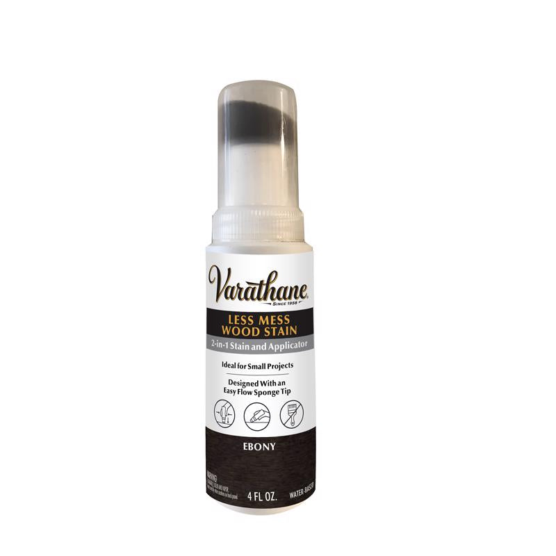 Varathane Less Mess Ebony Water-Based Linseed Oil Emulsion Wood Stain 4 oz