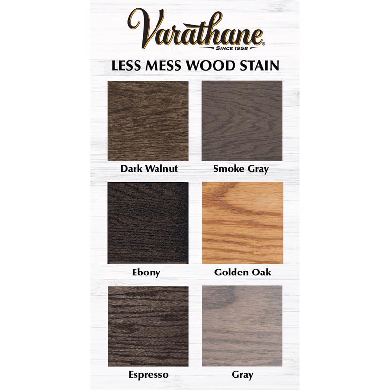 Varathane Less Mess Smoke Gray Water-Based Linseed Oil Emulsion Wood Stain 4 oz