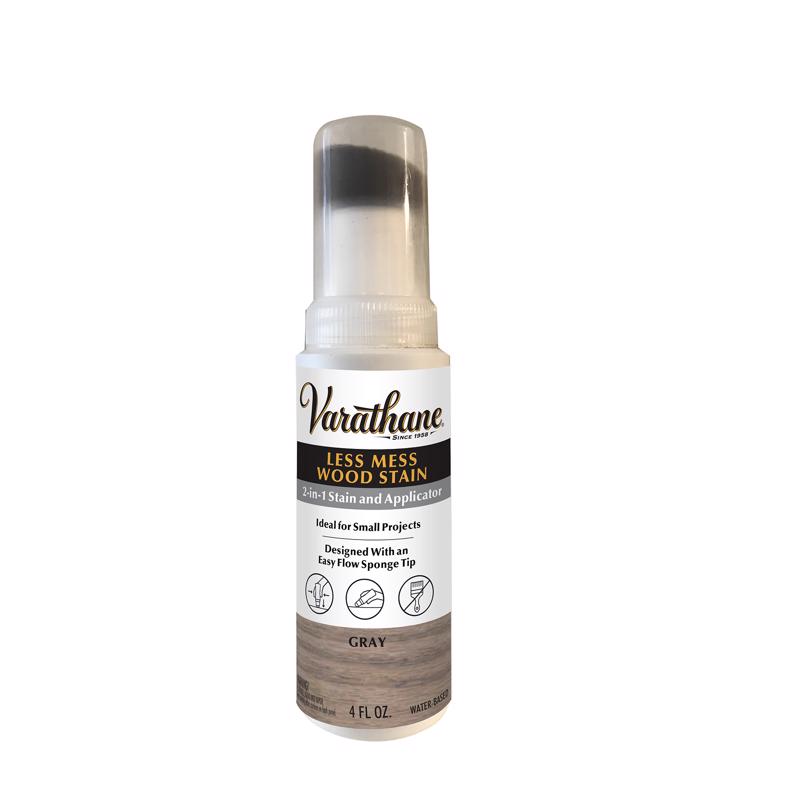 Varathane Less Mess Gray Water-Based Linseed Oil Emulsion Wood Stain 4 oz