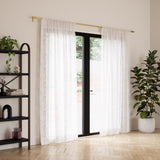 Umbra Sheera White Curtain 52 in. W X 84 in. L