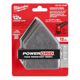 Milwaukee M12 3.75 in. L X 3.625 in. W Aluminum Oxide Assorted Grit Sanding Sheet