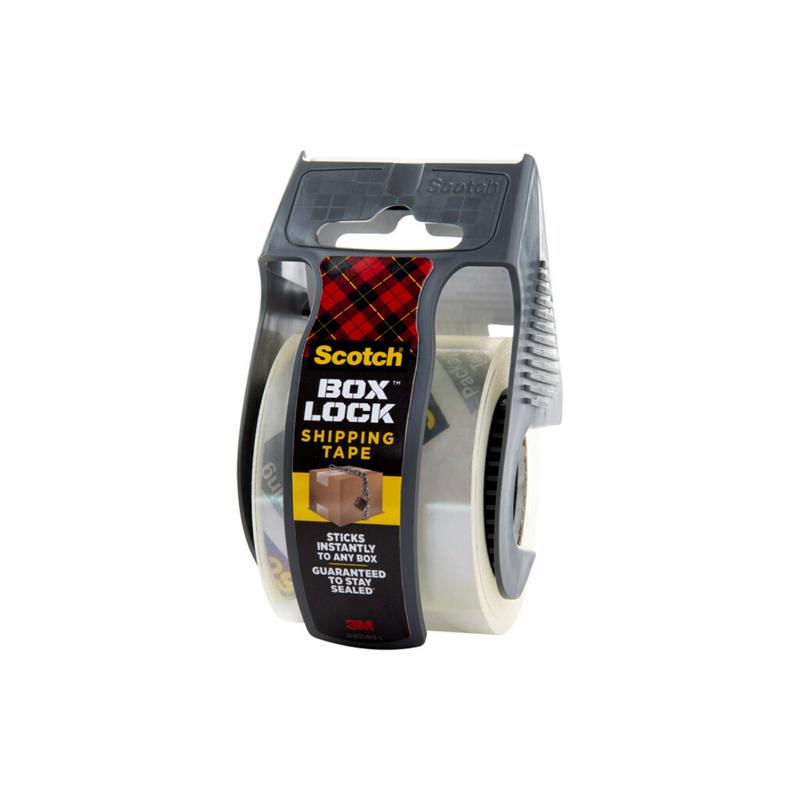 3M Scotch Box Lock 1.88 in. W X 22.2 yd L Packing Tape Clear