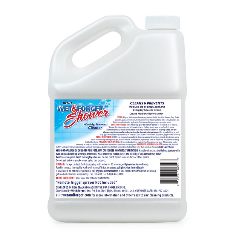 Wet & Forget Vanilla Scent Shower Cleaner 1 gal Liquid