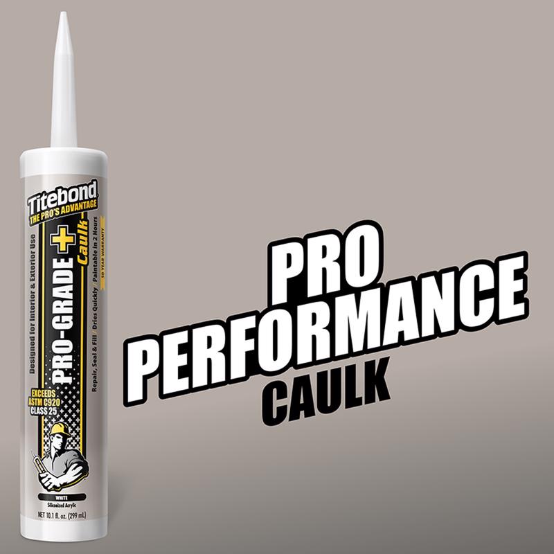 Titebond Pro-Grade Plus White Siliconized Acrylic Multipurpose Caulk 10.1 oz