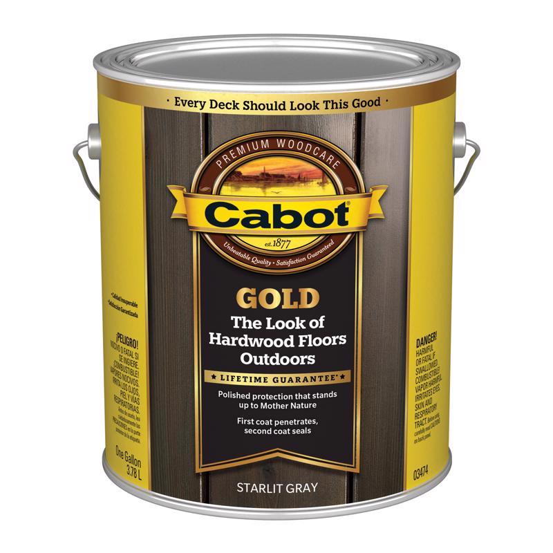 Cabot Gold Satin Starlit Gray Deck Varnish 1 gal