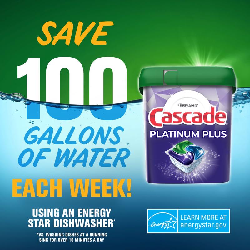 Cascade Platinum Plus Fresh Scent Pods Dishwasher Detergent 6 oz 11 pk