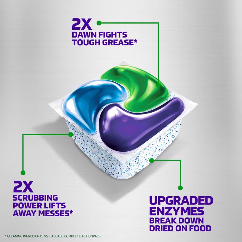 Cascade Platinum Plus Fresh Scent Pods Dishwasher Detergent 15.3 oz 28 pk