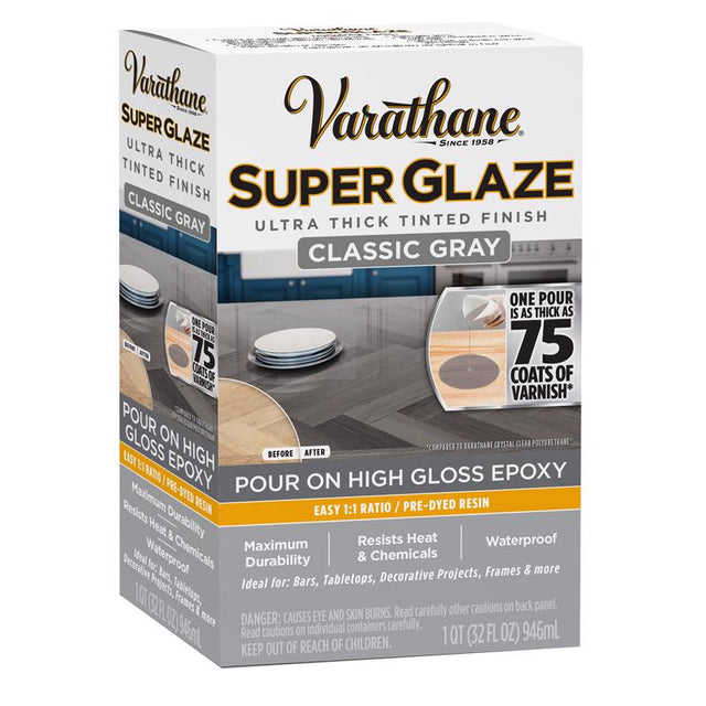 WOOD GLAZE CLASSC GRY 1Q