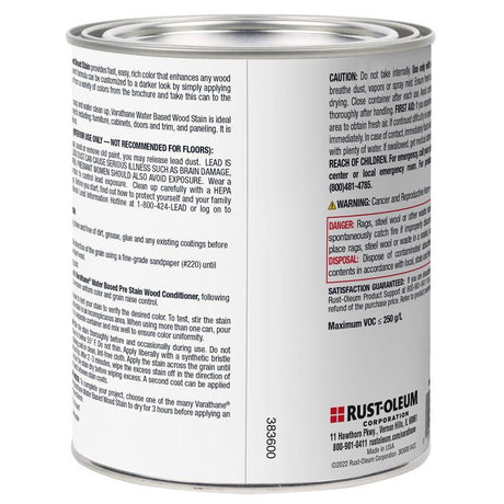 Varathane Water-Based Pre-Stain Wood Conditioner 1 qt
