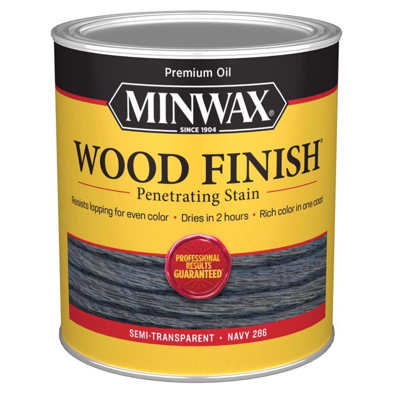 Minwax Wood Finish Semi-Transparent Navy Oil-Based Penetrating Wood Stain 1 qt