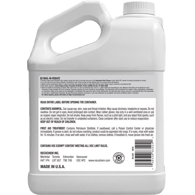 Recordsol Mineral Spirits Paint Thinner 1 gal