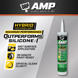 DAP AMP Crystal Clear Advanced Modified Polymer Gutter and Flashing Sealant 9 oz