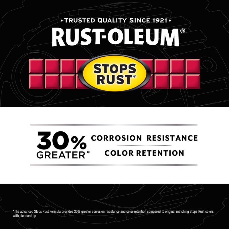 Rust-Oleum Stops Rust Custom Spray 5-in-1 Flat Black Spray Paint 12 oz