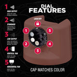 Rust-Oleum Stops Rust Custom Spray 5-in-1 Flat Brown Spray Paint 12 oz