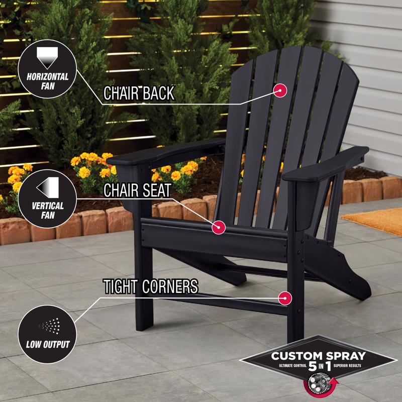 Rust-Oleum Stops Rust Custom Spray 5-in-1 Satin Black Spray Paint 12 oz