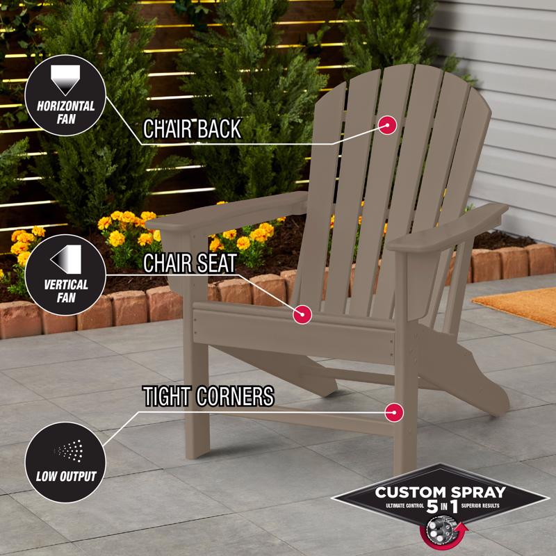 Rust-Oleum Stops Rust Custom Spray 5-in-1 Satin Driftwood Spray Paint 12 oz