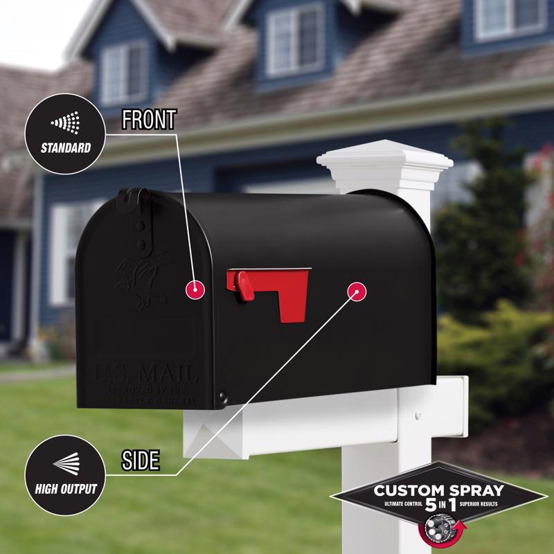 Rust-Oleum Stops Rust Custom Spray 5-in-1 Semi-Gloss Black Spray Paint 12 oz