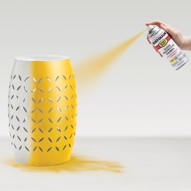 Rust-Oleum Stops Rust Gloss Sunburst Yellow Spray Paint 12 oz